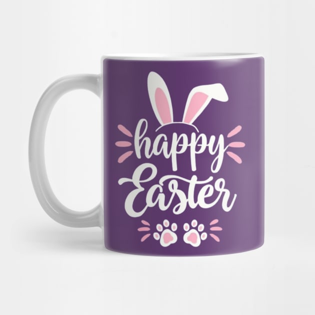 Women Happy Easter Bunny Rabbit Graphic Funny Letter by Creatifly Graphic Tees